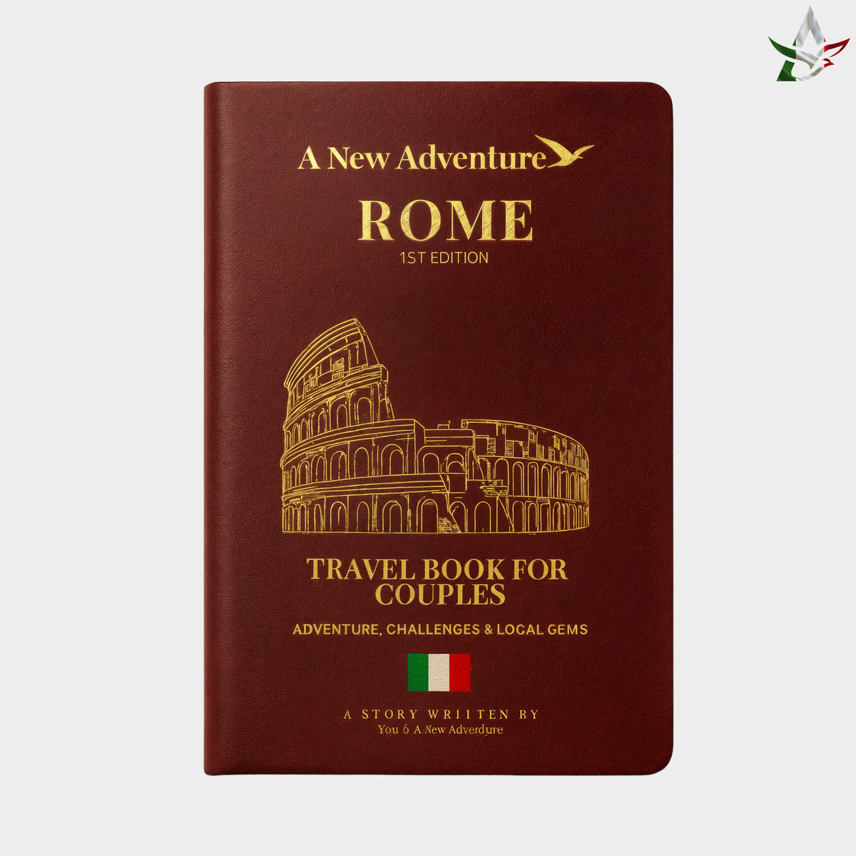 Rejsescrapbog i pas-design for par │ Rom