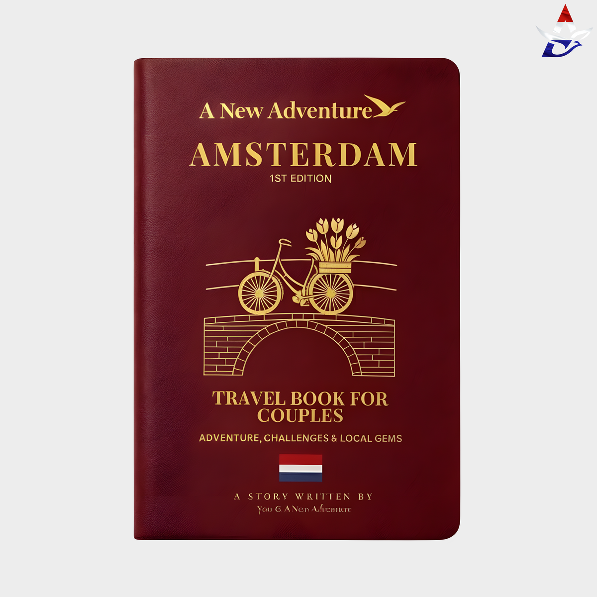 Rejsescrapbog i pas-design for par │ Amsterdam